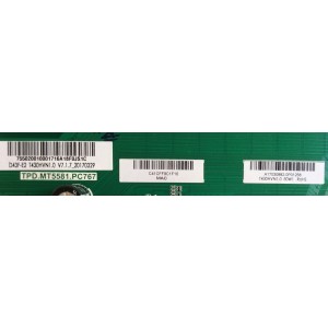 MAIN / FUENTE / VIZIO A17030882 / 75502001001716A / TPD.MT5581.PC767 / MODELO D43F-E2 LWZ2VNAT / PANEL T430HVN01.0	