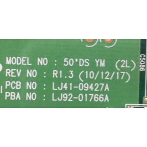 Y-SUS / SAMSUNG BN96-16529A / LJ41-09427A / LJ92-01766A / 766A / PANEL S50FH-YD08-S50FH-YB09 / MODELO PN51D6500DFXZA / PN51D450A2DXZA / PN51D6900DFXZA / PN51D7000FFXZA / PN51D8000FFXZA N101 / PN51D8000FFXZA N202	