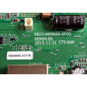 MAIN / FUENTE (COMBO) / LG 1604406LA3118 / 5823-A6M68A-0P00 VER00.05 / CTI-600 / 1604406M-M03640 / PANEL LC430DUY (SH)(A1) / RDL430FY(LD0-300) / MODELO 43LH5000-UA CUSWLH