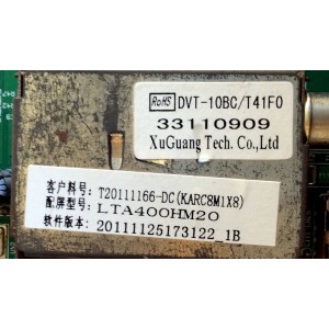 MAIN / SCEPTRE 1B1K2951 / T.RSC8-1B 10516 / T20111166-DC / 20111125173122_1B / PANEL `S LTA400HM20 / LTA400HM20-W02 / MODELO X405BV-FHD