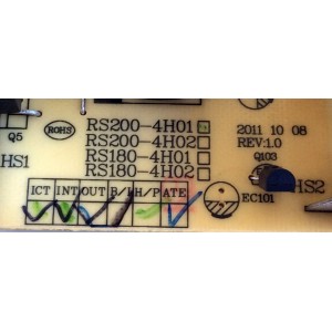 FUENTE DE PODER / RCA RE46HQ2000 / RS200-4H01 / RS123400A / MODELO 40LA45RQ / 42LB45RQ