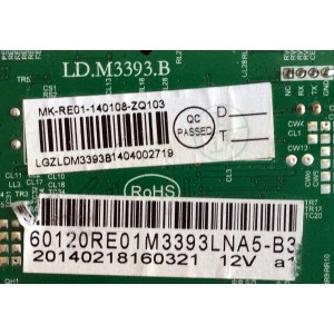 MAIN / PROSCAN 60120RE01M3393LNA5-B3 / LD.M3393.B / MK-RE01-14108-ZQ103 / 3393BI404002 / MODELO ¨60