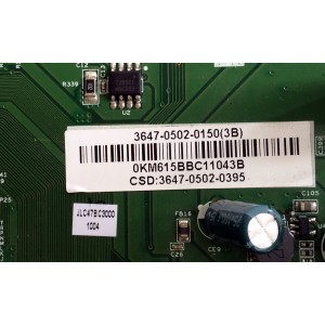 MAIN / JVC 3647-0502-0150 / 0171-2272-4063 / 3647-0502-0395 / PANEL LC470WUH (RC)(A2) / MODELO JLC47BC3000