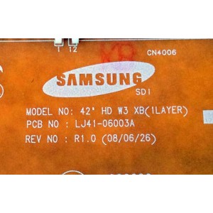 XB BUFFER / SAMSUNG LJ92-01527B / LJ41-06003A / 527B A1 / 527 BA1 / REV:R1.0 / PANEL`S S42AX-YB04 / S42AX-YD05 / MODELOS PN42A400C2DXZA / PN42A450P1DXZA / PL42A410C2DXZX