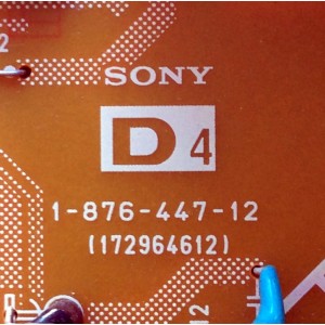 TARJETA D4 / SONY A-1553-205-A / 1-876-447-12 / A1553205A / 172964612 / PARTE SUSTITUTA A-1553-204-A / PANEL LTY400HC02 001 / MODELO KDL-40XBR7