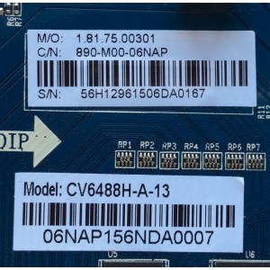 MAIN / WESTINGHOUSE 890-M00-06NAP / 56H1296 / CV6488H-A-13 / CV6488H-A / WE-M15029 / MODELO WE55UC4200 TW-02001-A055I / PANEL T550-0DH-ELED(VER 2.G) / LA550QVNOA