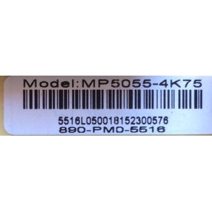 FUENTE DE PODER / WESTINGHOUSE 890-PM0-5518 / MP5055-4K75 / MODELO WE55UC4200 TW-02001-A055I / ELEMENT ELEFT556 H5A3M / ELEFT556 H5A4M / ELEFT556 H5G0M / ELEFT556 H5G1M / ELEFT556 H5G2M / PANEL T550-0DH-ELED(VER 2.G) / LA550QVNOA