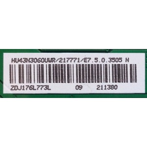 MAIN / SHARP 217771 / 211380 / RSAG7.820.7350/ROH / PANEL HD426K3U52\S0\BBY\GM\ROH / HL43H628M9S / 217397 / DISPLAY T430QVN03.3 / MODELO LC-43LBU591U