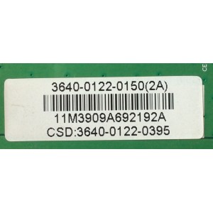 MAIN / VIZIO 3640-0122-0150 / 0171-2271-2912 / MODELO VO400E / PANEL LK400D3LA14	