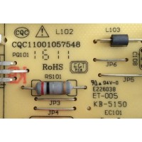 FUENTE DE PODER / RCA ER983-195380-P07 / CQC11001057548 / ER983 / KB-5150 / PANEL LC420DUJ-SGE1 / MODELO J42HE841-SGE1