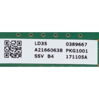 LED DRIVER / SONY A2166063B / 1-981-827-12 / MODELO XBR-55X900E / PANEL YD7S550DND01B	