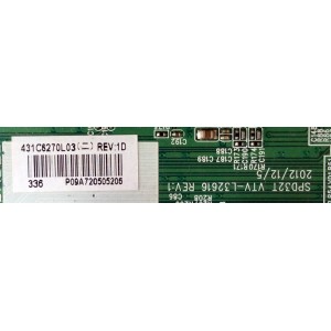 MAIN / PANASONIC 431C6270L03 / 461C6270L03 REV:1D / SPD32T / VTV-L32616 REV:1 / PANEL LC320DXN (SF)(R2) / MODELO TC-L32B6X MXBB