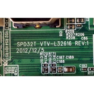 MAIN / PANASONIC 431C6270L03 / 461C6270L03 REV:1D / SPD32T / VTV-L32616 REV:1 / PANEL LC320DXN (SF)(R2) / MODELO TC-L32B6X MXBB