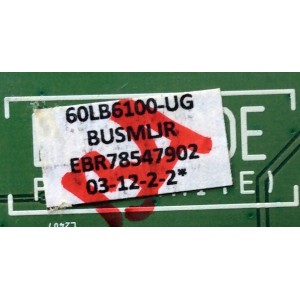 MAIN NOTA IMPORTANTE:ESTA TARJETA NO CUENTA CON CONECTORES HDMI / LG EBT62978206 / EAX65610206(1.0) / 4DEBT000-000J / PANEL HC600DUF-VHHS2-11XX / MODELOS 60LB6100-UG.BUSMLJR / 60LB6100-UG.AUSMLJR