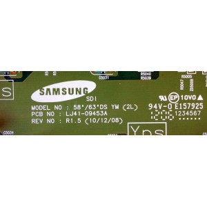 Y-SUS / SAMSUNG BN96-22030A / LJ92-01789B / 889B A1 / LJ41-09453A / PANEL S64FH-YD01 / S64FH-YB01 / S64FH-TB01 / MODELOS PN64E550D1FXZA TW02 / PN64E533D2FXZA / PN64E7000FFXZA / PN64E8000GFXZA TW02