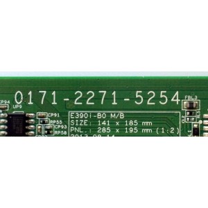 MAIN / VIZIO 3639-0102-0150 / 0171-2271-5254 / 3639-0102-0395 / PANEL V390HJ1-P02 REV: C1 / DISPLAY V390HJ1-P02 / MODELO E390I-B0 LAQ8PSAQ