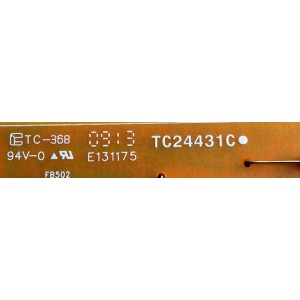 FUENTE DE PODER / TOSHIBA PK101W0110I / UB-3121-03C0-LF / TC24431C / 01-PK101W0110I / PANEL C390LD-DF61 REV.1A / MODELOS 39L4300U / 39L1350U