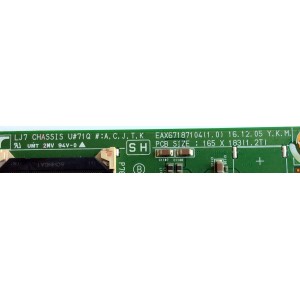 MAIN / LG EBT64418603 / EAX67187104 (1.0) / 73EBT000-01J7 / PANEL'S LC650EGE (FK)(M1) /  LC650EGF (FK)(M2) / MODELO 65UJ7700-UA BUSYLJR