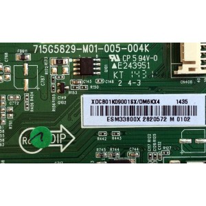 MAIN / SHARP XDCB01K090 / 715G5829-M01-005-004K / XDCB01K09001SX/DM6KX4 / PANEL TPT500J1-HVN04 REV:S17TE / MODELO LC-50LE541U