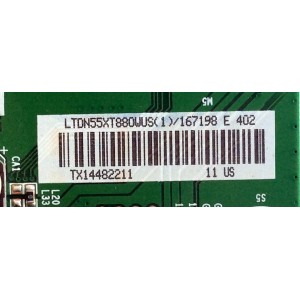 MAIN / HISENSE 167198 / RSAG7.820.5405./ROH / 167197 / LTDN55XT880WUS(1) / LTDN55XT880WUS(0) / PANEL´S MT5461D01-3 / MT5461D01-1 / MODELO 55T880UW