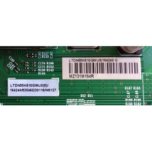 MAIN / HISENSE 164249 / RSAG7.820.4966/ROH / LTDN55K610GWUS / 164248 / 53546ED0116 / M0127 / PANEL HE550GF-B51 / MODELO 55K610GW