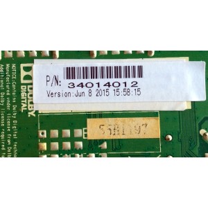 MAIN / FUENTE (COMBO) / WESTINHOUSE 34014012 / CV3393BH-U39 / 55H1197 / CV3393BH-U39-12-L4 / PANEL LSC400HN02 / MODELO WD40FX1170 TW-02101-S040V