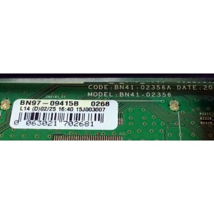 MAIN PARA TV SAMSUNG / NUMERO DE PARTE BN94-08410H / BN41-02356A / BN97-09415B / BN9408410H / PARTES SUSTITUTAS BN94-09997K / BN94-09981K / BN94-09080K / MODELO UN78JU7500 / UN78JU7500FXZA TS01