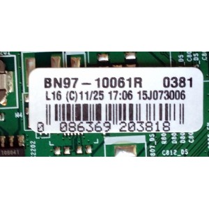 MAIN PARA TV SAMSUNG / NUMERO DE PARTE BN94-09270A / BN41-02344D / BN97-10061R / BN9409270A / PARTE SUSTITUTA BN94-09269A / MODELOS UN50JS7000 / UN50JS7000FXZC / UN50JS7000FXZA / UN50JS7000FXZA IH01