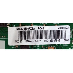 MAIN PARA TV SAMSUNG NUMERO DE PARTE BN94-10519Y / BN41-02344D / BN97-10836A / PANEL CY-GJ055HGLVDH / MODELOS UN55JU6500FXZA TS06 / UN55JU6500FXZA TH03