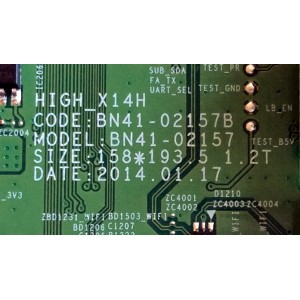MAIN / SAMSUNG BN94-08192F / BN41-02157B / BN97-08922T / MODELO UN60H7150AFXZA