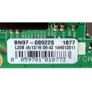 MAIN / SAMSUNG BN94-08133N / BN41-02157B / BN97-08922S / MODELO UN40H6400ADXZA