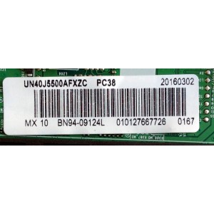 MAIN / SAMSUNG BN94-09124L / BN41-02353B / BN97-10806A / MODELO UN40J5500AFXZC