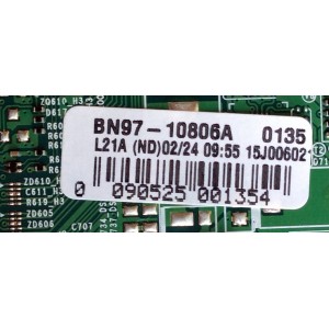 MAIN / SAMSUNG BN94-09124L / BN41-02353B / BN97-10806A / MODELO UN40J5500AFXZC