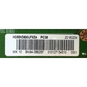 MAIN / SAMSUNG BN94-08625F / BN97-09698B / BN41-02274B / PANEL CY-GJ055HGLV1V / MODELOS HG55ND690USXZA TH01 / HG55ND690UFXZA