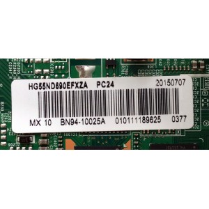 MAIN PARA SAMSUNG NUMERO DE PARTE BN94-10025A / BN97-09568K / BN41-02396A / MODELO HG55ND690EFXZA