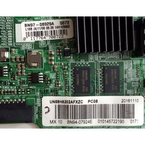 MAIN PARA TV SAMSUNG / NUMERO DE PARTE BN94-07924E / BN97-08929A / BN41-02275A / BN9407924E / SUSTITUTA BN94-07903L / MODELO UN58H5202 / UN58H5202AFXZC IS01