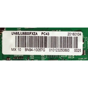 MAIN PARA TV SAMSUNG / NUMERO DE PARTE BN94-10057G / BN97-10062C / BN41-02344D / PARTES SUSTITUTAS BN94-09032C / BN94-08215H / PANEL CY-GJ065HGLV1V / MODELOS UN65JU650DFXZA / UN65JU6500FXZP / UN65JU6500FXZC / UN65JU6500FXZA TS06 / UN65JU6500FXZA TD01