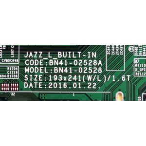 MAIN / SAMSUNG BN94-11271B / BN97-10660D / BN41-02528A / MODELO UN50KU6270FXZC