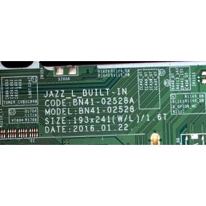 MAIN / SAMSUNG BN94-11271A / BN97-10660D / BN41-02528A / MODELO UN50KU6270FXZC