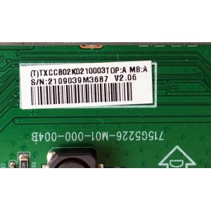 MAIN / VIZIO CBPFTXCCB02K021 / TXCCB02K021 / TXCCB02K0210003T / 715G5226-M01-000-004B / PANEL TPT315B5-J3L01 REV:C1A / MODELOS E321VL LATKHLIM / E321VT LTMXKKHN