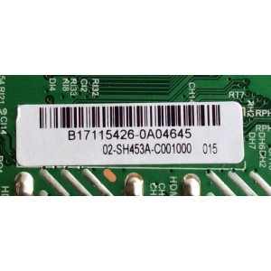 MAIN / FUENTE (COMBO) / ONN B17115426 / TP.MS3553.PB780 / 3MS553D / 02-SH453A-C001000 / PANEL LVW320CSDX E21 / WEY7502691 / T8-32D1200-LPBX3 / MODELO ONC17TV001 H1749WEY