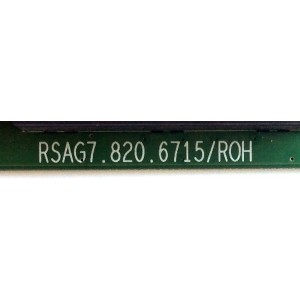 MAIN PARA TV HISENSE / NUMERO DE PARTE 219434 / RSAG7.820.6715/ROH / HU43K303UW(1000) / 221003 / PANEL HD426K3U51-T1\S0\GM\ROH / DISPLAY T430QVN03.0 / MODELO 43H6D