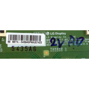 T-CON / HISENSE 5431A / 6871L-5431A / 6870C-0743A / PANEL HD600N3U22\S1\GM\ROH / 220696 / MODELO 60DU6070