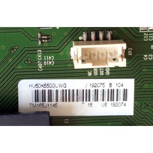 MAIN / SHARP 192075 / RSAG7.820.6591/ROH / HU50K5500UWG / HV50K5500VWG / TM165J1145 / 192074 / PANEL`S HE500IU-B51\B2\T1\S1\XP\GM\ROH / HE500IU-B51 / MODELO LC-50N7000U