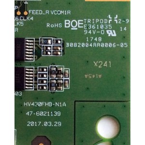 T-CON PARA TV SAMSUNG 44-9771289A / 47-6021139 / HV430FHBN1A / HV430FHB-N1A / BN96-44295A / BN81-15954A / PANEL'S CY-JM043BGEV3H / BOEI430WU1 / CY-JJ043BGAV1H / MODELOS UN43J5200DFXZX BA01 / UN43J5202AFXZA BZ01 / UN43M5300AFXZA BB02 / LH43BERBLGAXGO BA01