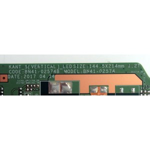 MAIN / SAMSUNG BN94-12049N / BN41-02574B / PANEL CY-JM043BGEV3H JW39 / MODELO UN43M5300AFXZA BB02