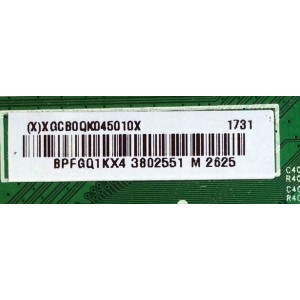 MAIN / SHARP XGCB0QK045 / 715G7228-M01-002-004Y / XGCB0QK045010X / PANEL TPT430H3-HVN01.U REV:S081B / MODELO LC-43LB481U