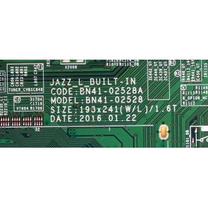 MAIN / SAMSUNG BN94-11040A / BN41-02528A / BN97-11243A / MODELO UN50KU6290FXZC