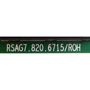 MAIN PARA TV HISENSE / NUMERO DE PARTE 217333 / RSAG7.820.6715/ROH / 220761 / HU65K5503UW(0001) / 217333A / 220761A / PANEL HE650K5U52-TA\S0\GM\ROH 218262 / MODELO 65H8C
