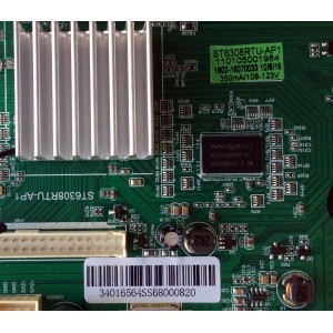 MAIN / FUENTE (COMBO) / ELEMENT 3416564 / ST6308ETU-AP1 / 110105001984 / 1602-16070033 / 083020 / 40E7930CB2CD / 34016564SS68000820 / PANEL LC430DUY (SH)(A1) / MODELO ELST4316S LE-43GY16-A3
